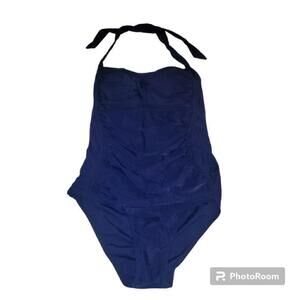 Women's Unbranded Blue One-Piece Swimsuit Size L
